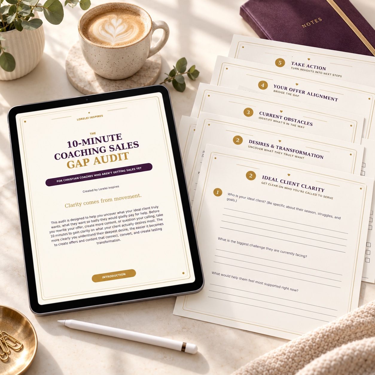 The free 10-Minute Coaching Sales Gap Audit for Christian coaches who are not getting sales yet